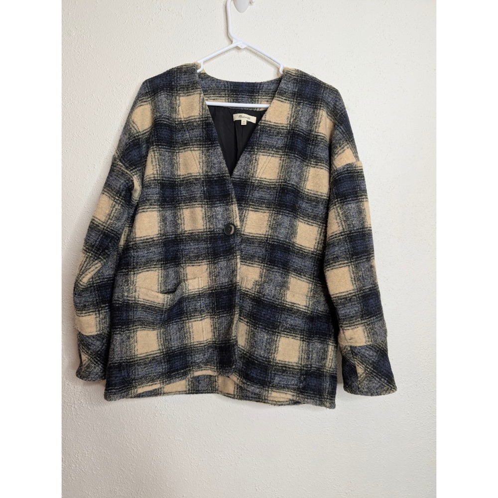 Madewell Brushed Jacquard Wrap Front Cardigan Summer Dune Size XS Chore Boho